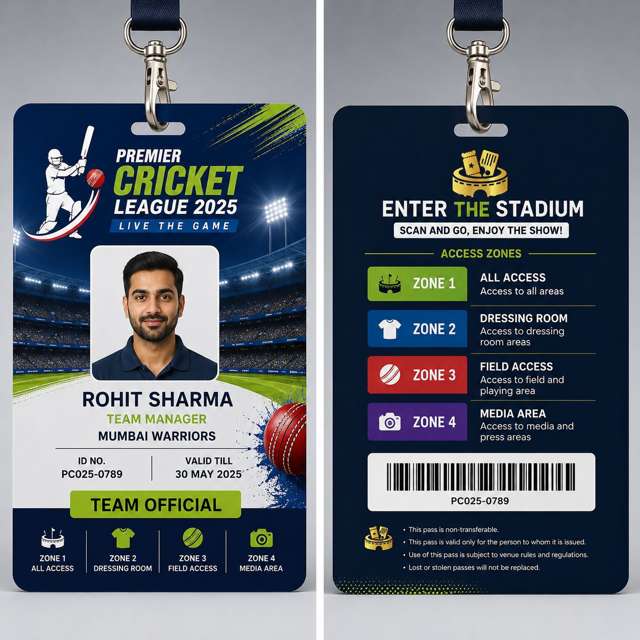 Multicolor PVC ID Card